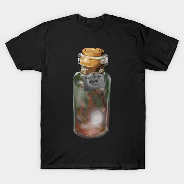 Eau de Parfum: Scarlet Benoit T-Shirt by drawnexplore